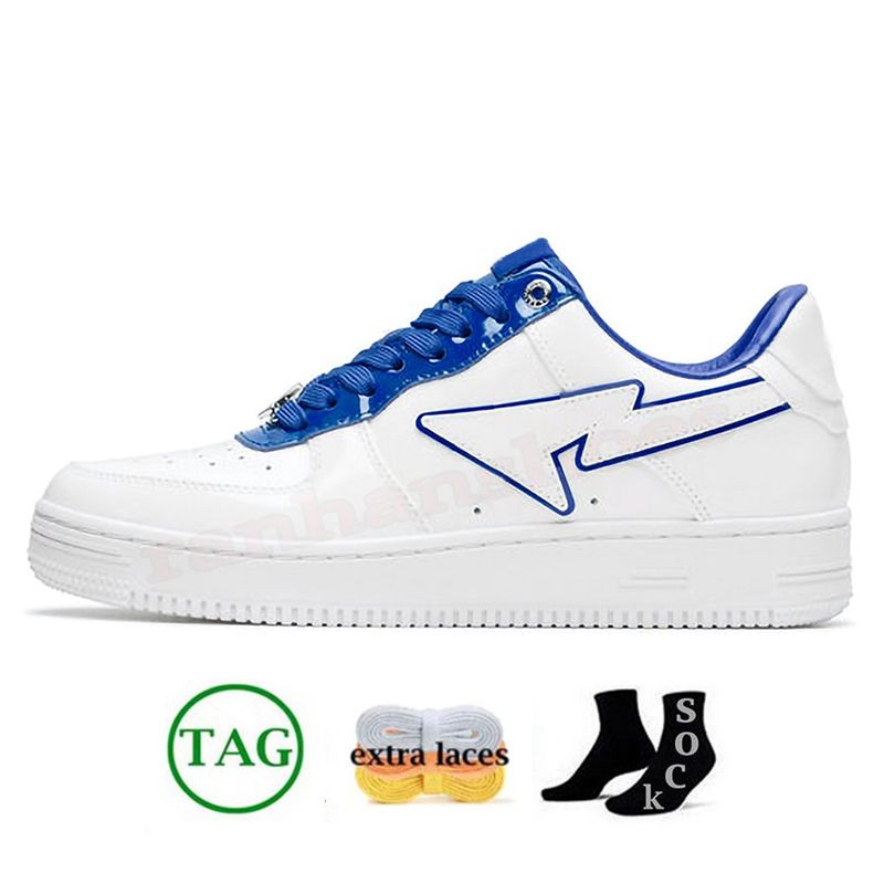 B35 Patent Leather White Blue 36-45