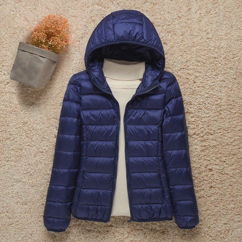 navy blue hooded