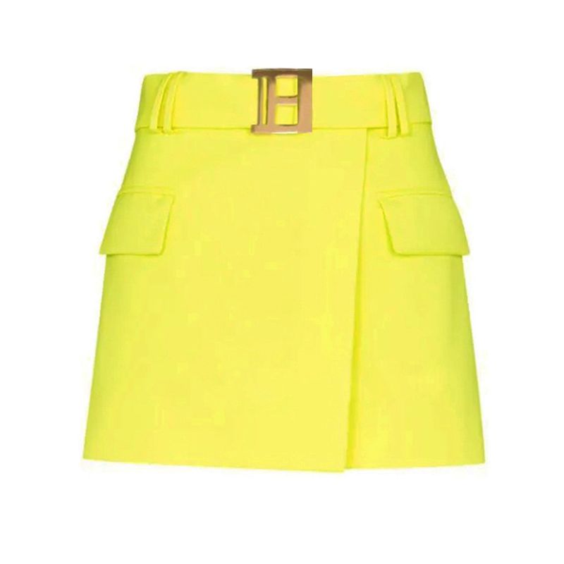 mint yellow skirt