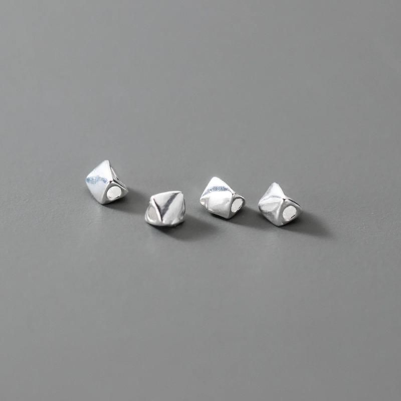 silver 5pcs 3.5x3mm hole1.2mm