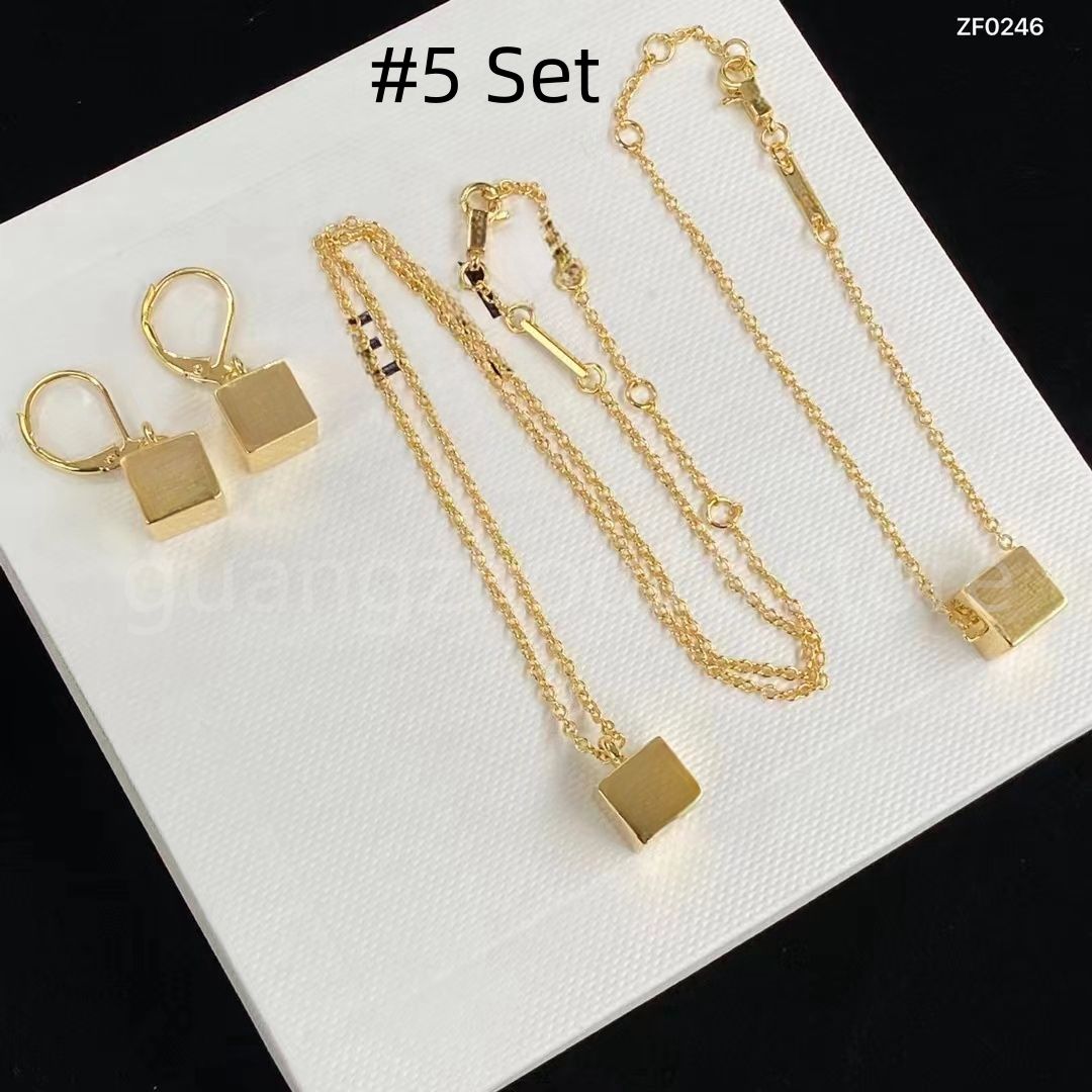 #5 Ce-Earings+Bracelet+Necklace