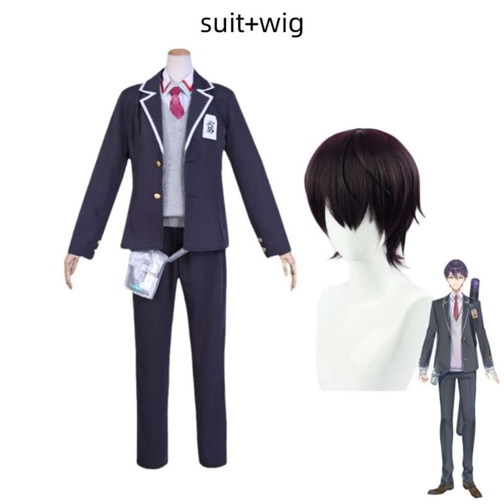 man suit wig