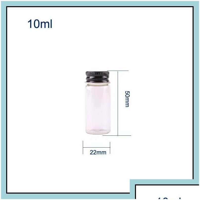 10 ml zwarte aluminium dop