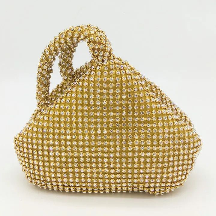 Bolsa de cristal de oro