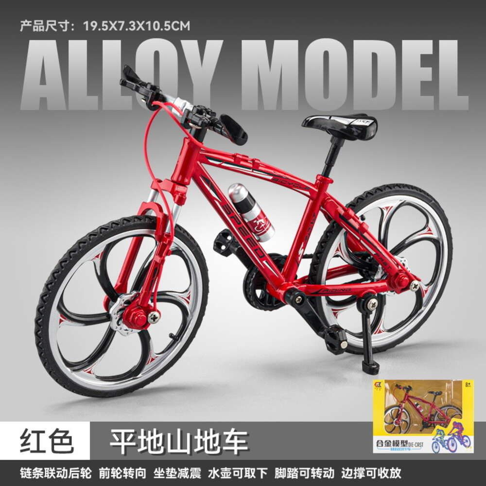 Cz2207-Bicicleta De Montaña Plana 1:8 - Caja Roja