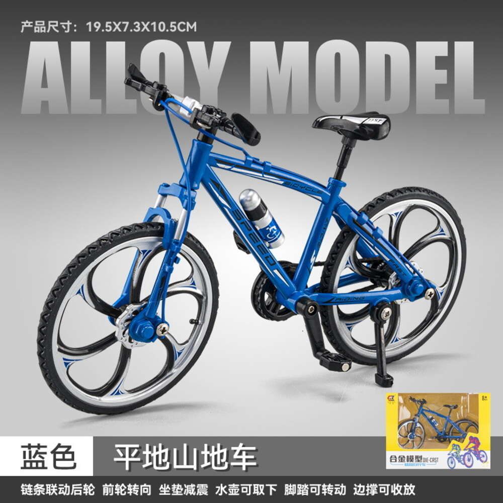 Cz2207-Bicicleta De Montaña Plana 1:8 - Caja Azul