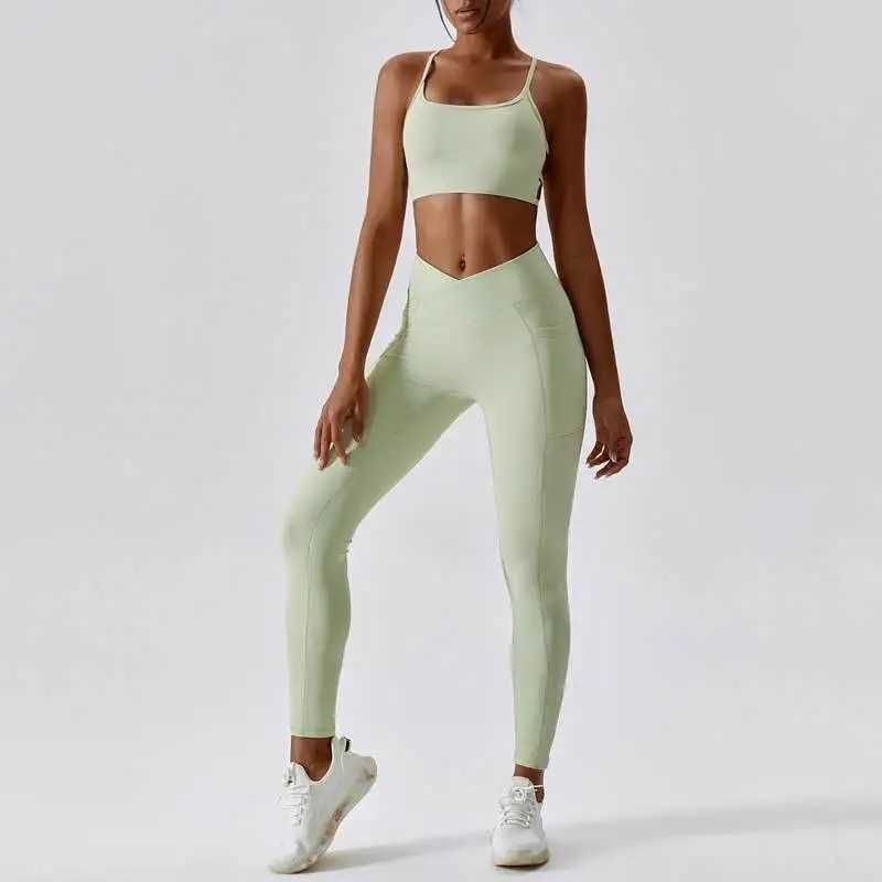 green yoga set