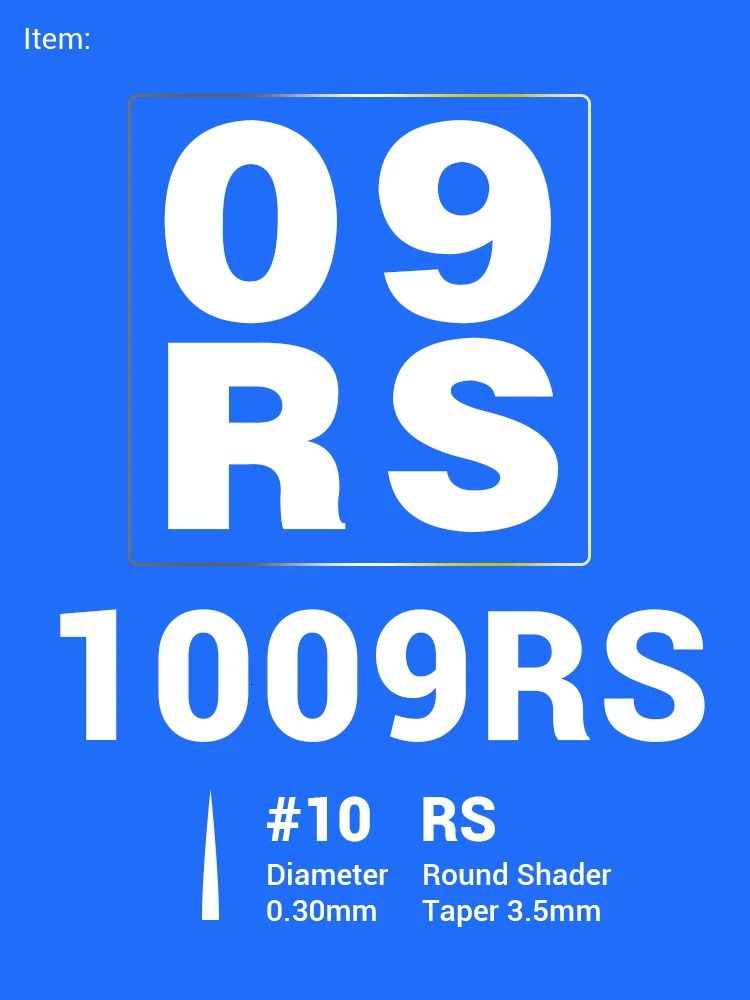 1009RS -0.3MM-20PCS أسود