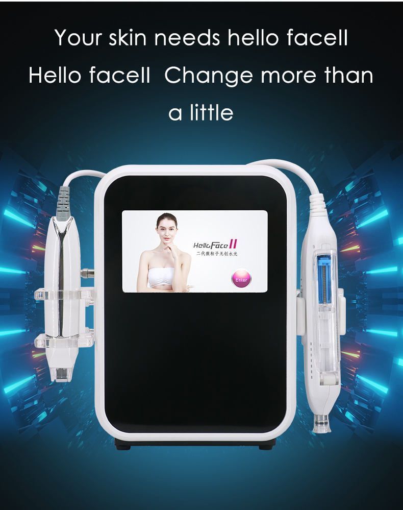 2 in 1 hyaluronic acid injection face rf clips wrinkle removal mesotherapy machine no needle mesotherapy