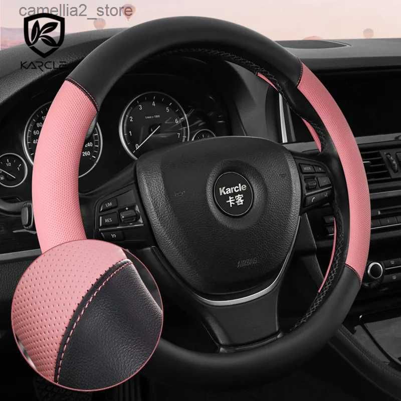 Cubre Volante Coche Universal 6 Colores Micro Fibra Cuero Protector para Volante  Coche Accesorios Interiores Automotrices Funda Volante Coche (Color :  Marrón) : : Coche y moto