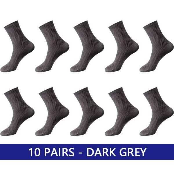10 par mörkgrå
