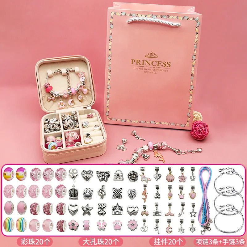 Caixa de jóias rosa