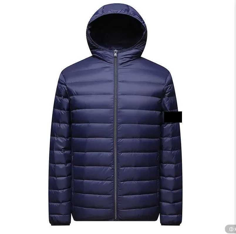 hooded navy blue