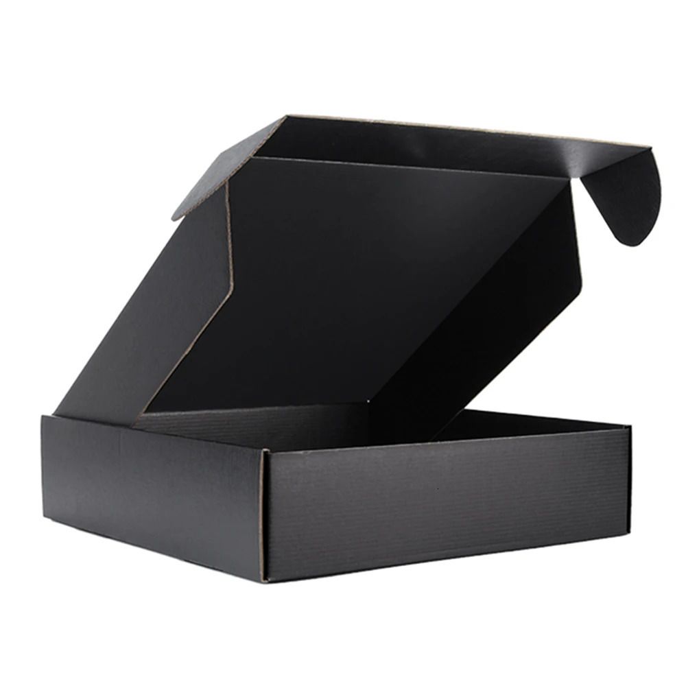 Plain Black Boxes-25x20x7cm-5pcs
