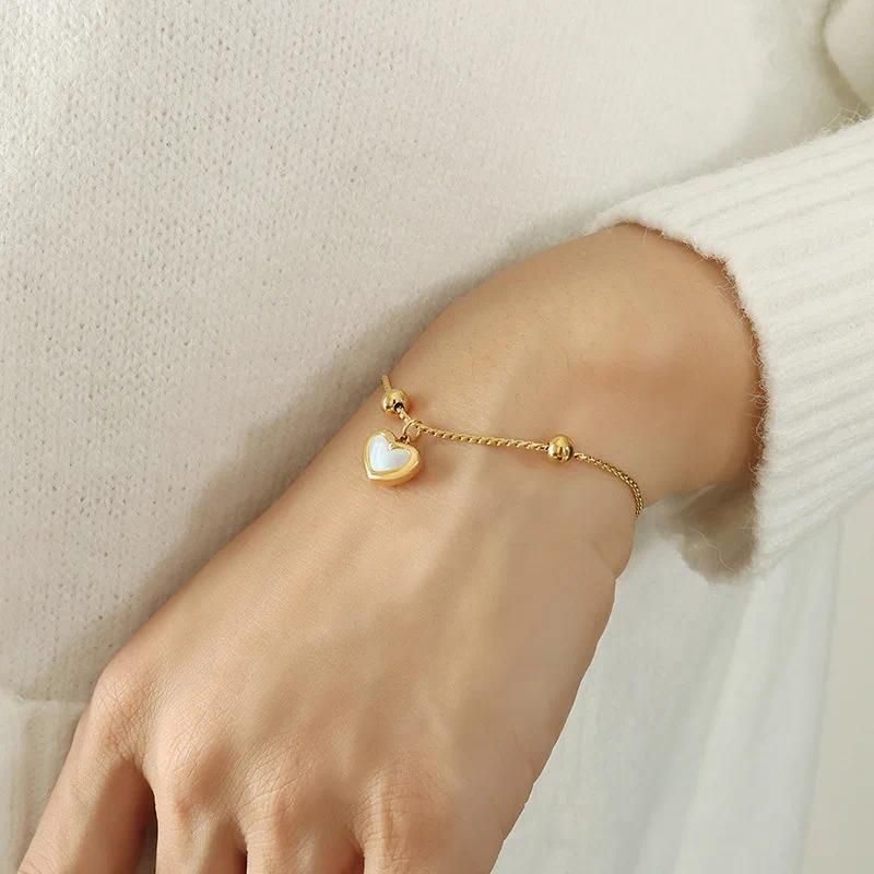 Bracciale di porcellana bianca