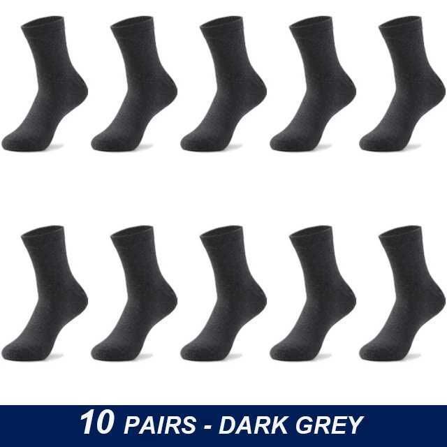 10 paires gris foncé