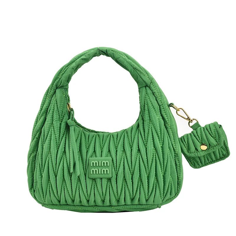green shoulder bag