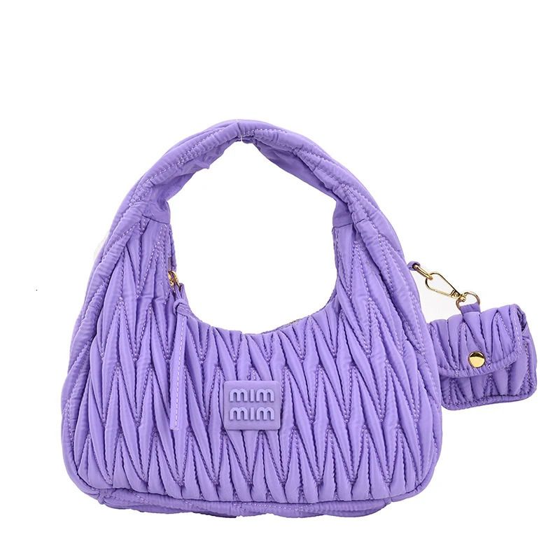 purple shoulder bag