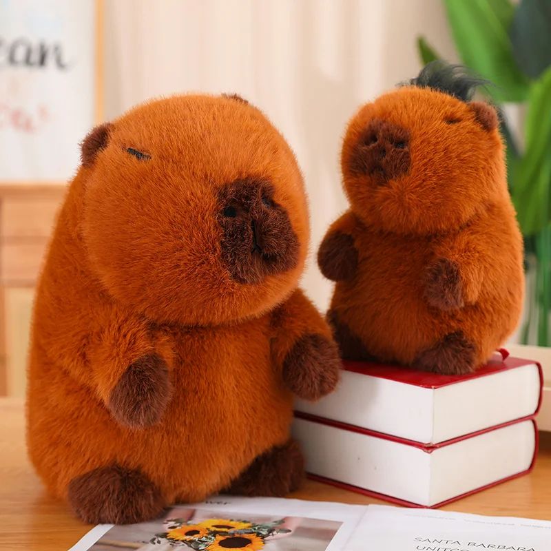 Pelúcia Capivara Desenho Animado - bonitos do Plushie do Capybara  Almofada,Capivara pelúcia realista, pelúcia, bonecos pelúcia macios para  crianças