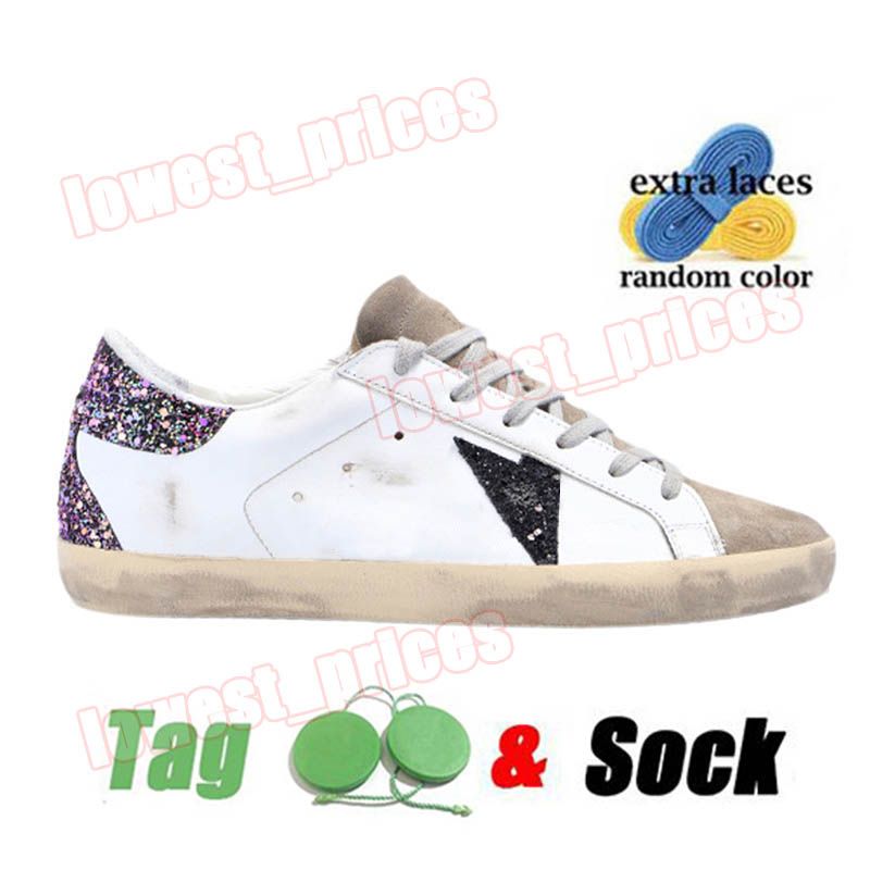 C92 witte zwarte multi -glitter