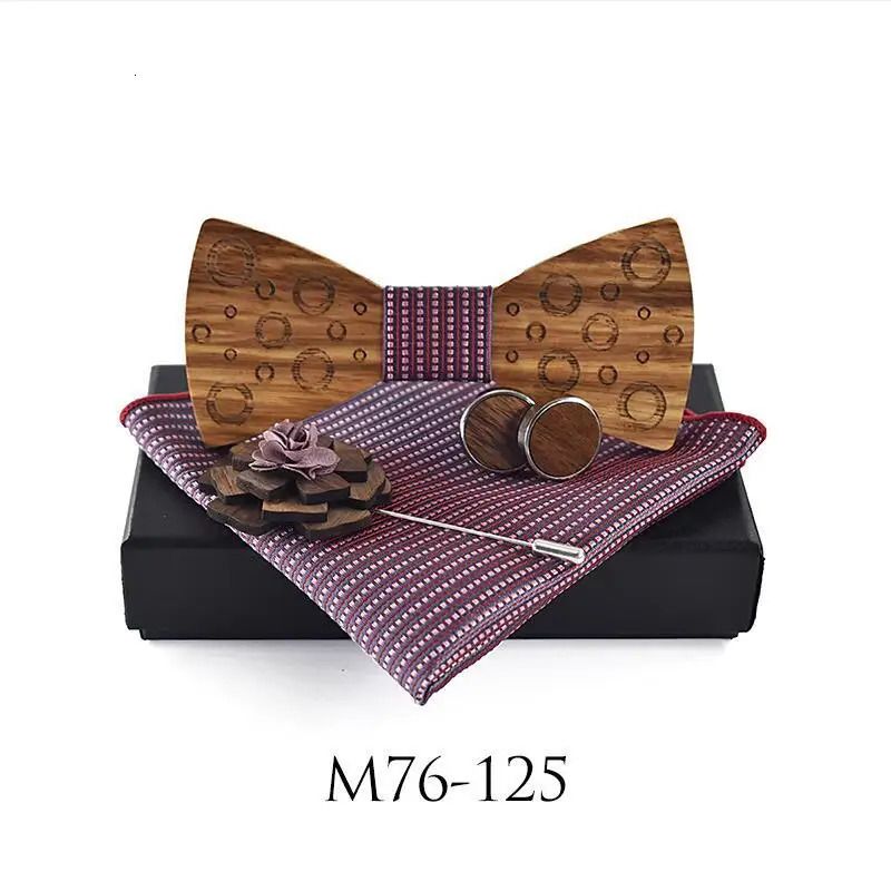 Kabarcık Ahşap Bowtie12