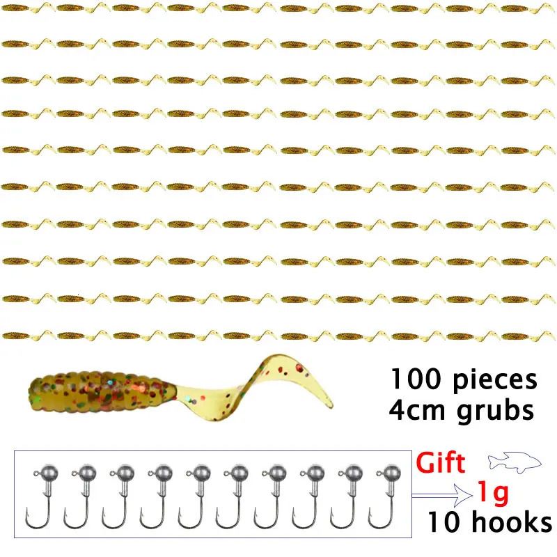 Chocolate-100grubs 10hooks1g