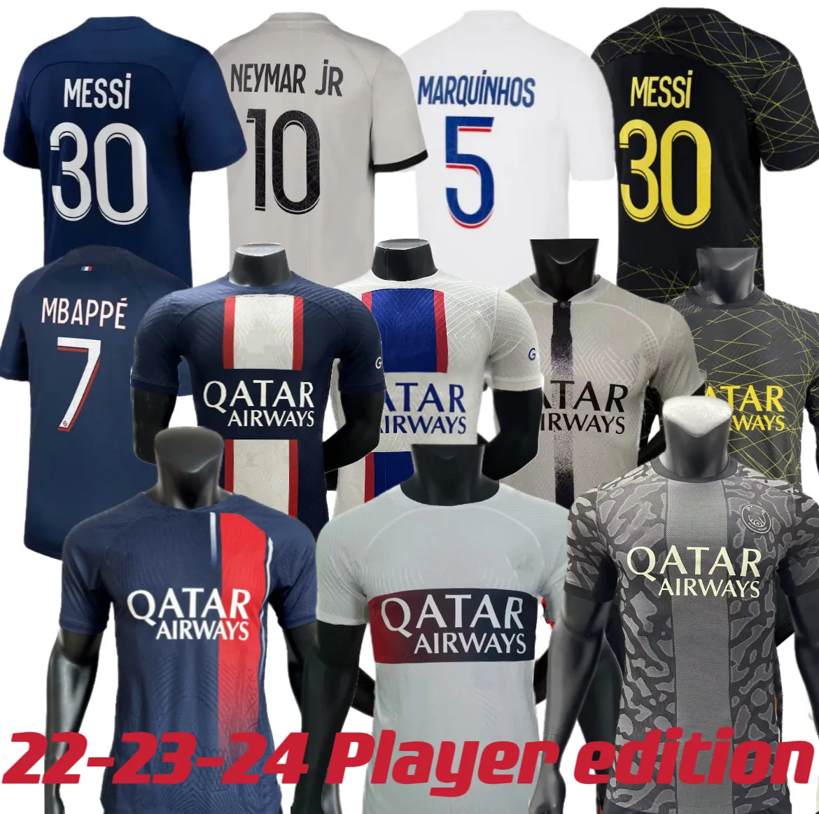 23 24 Soccer Jerseys MBAPPE Maillot De Football 2023 2024 HAKIMI
