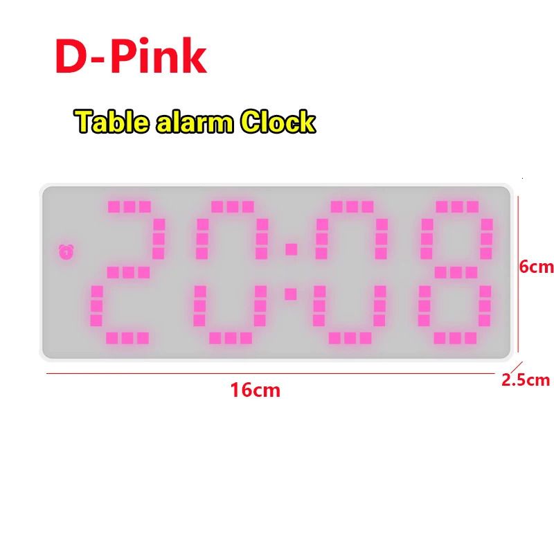 D- Pink Table Clock