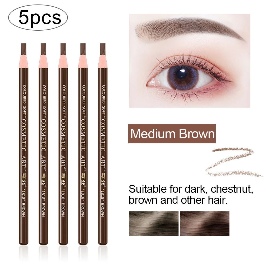 5pcs medium brown