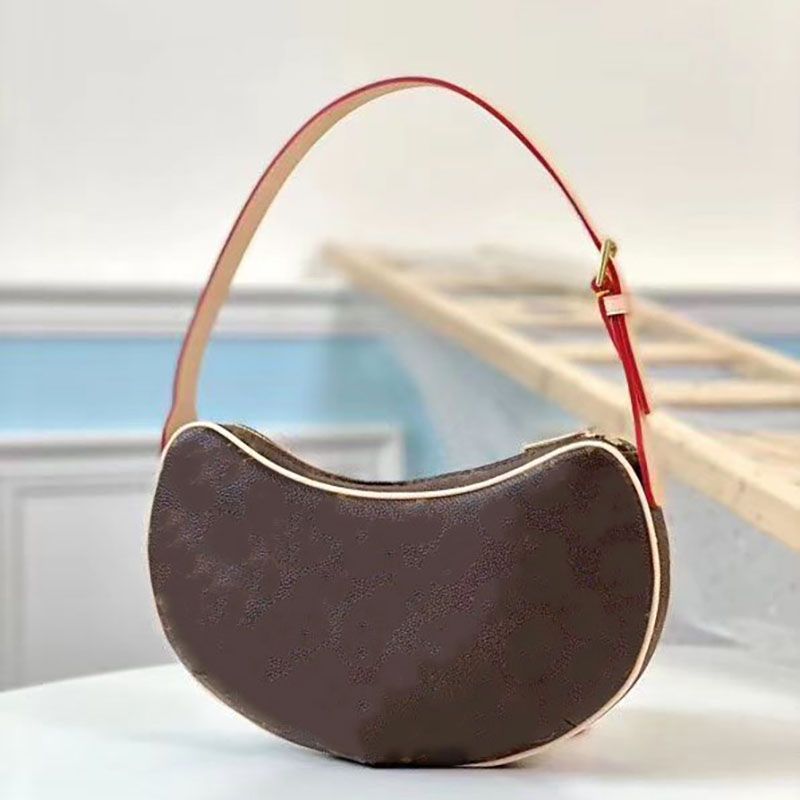 Luxury Designer Women Luxurys Designers Bags Round High Quality Made In  Real Leather Pochette Croissant Handbags From Cicibags, $98.66