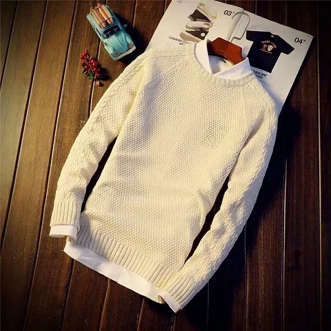 C-Suéter blanco roto