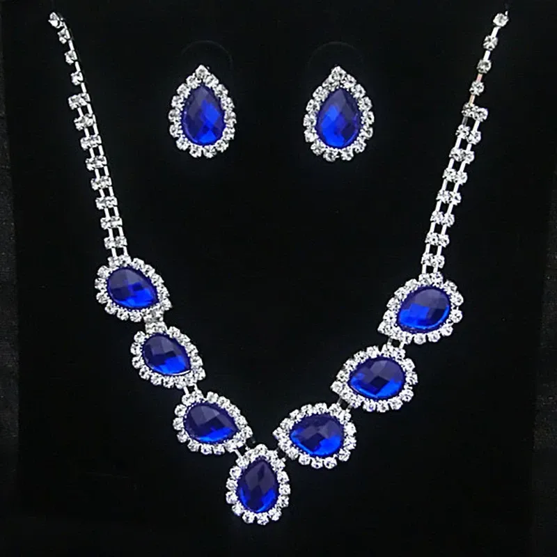 blue necklace