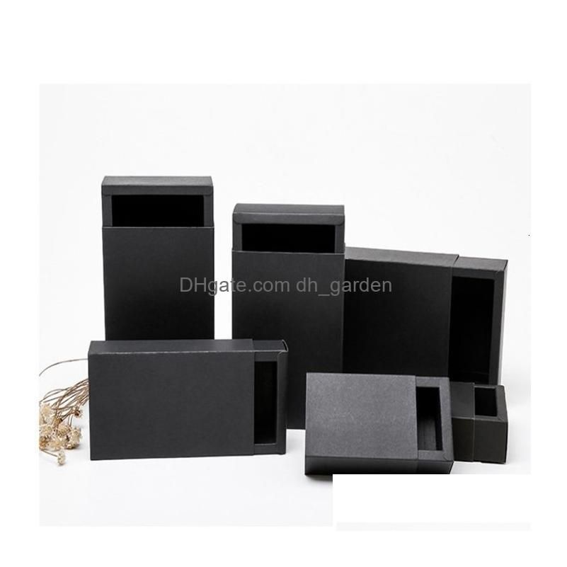 Black-Inner 23X13X6 Cm-10Pcs