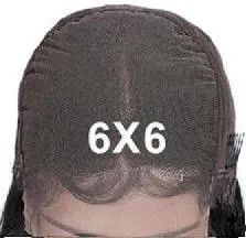 6x6 parrucca di pizzo