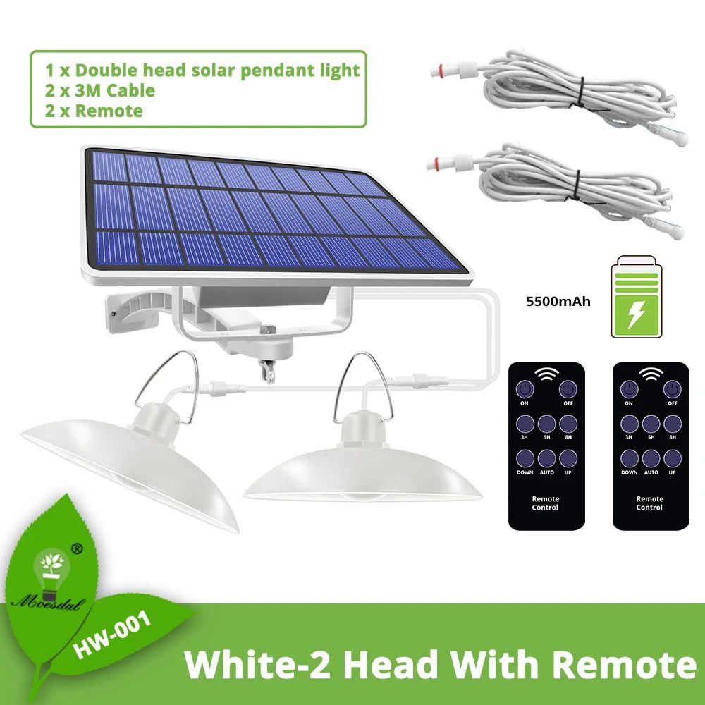2 Heads-white-remote-White - 6500k