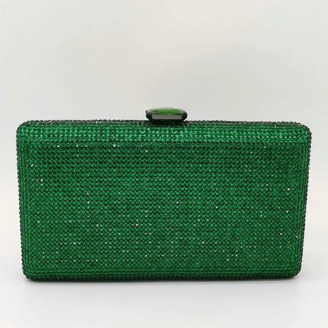 green crystal bag