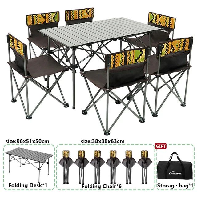 1 Long Table 6 Chair