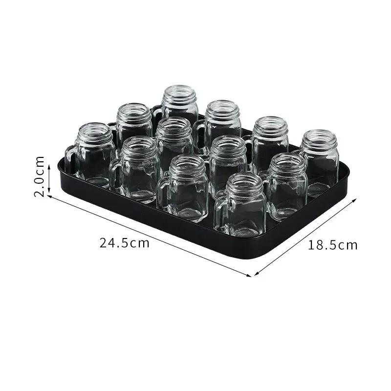 40ml 12 x Glass With Tray