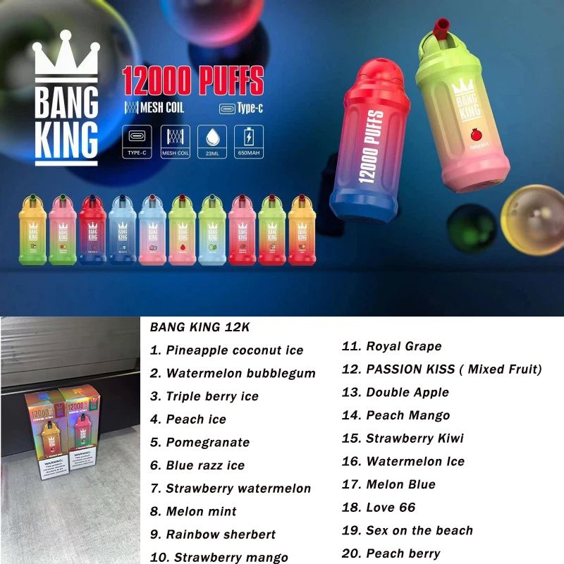 Bang King 12000-0% Dites-nous les saveurs