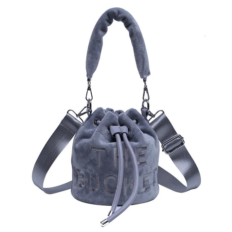 bolso de hombro gris