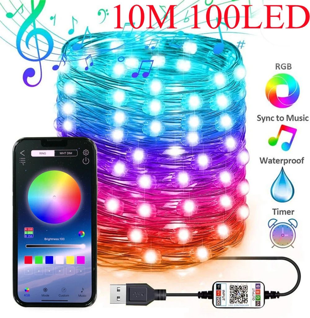 10m 100led