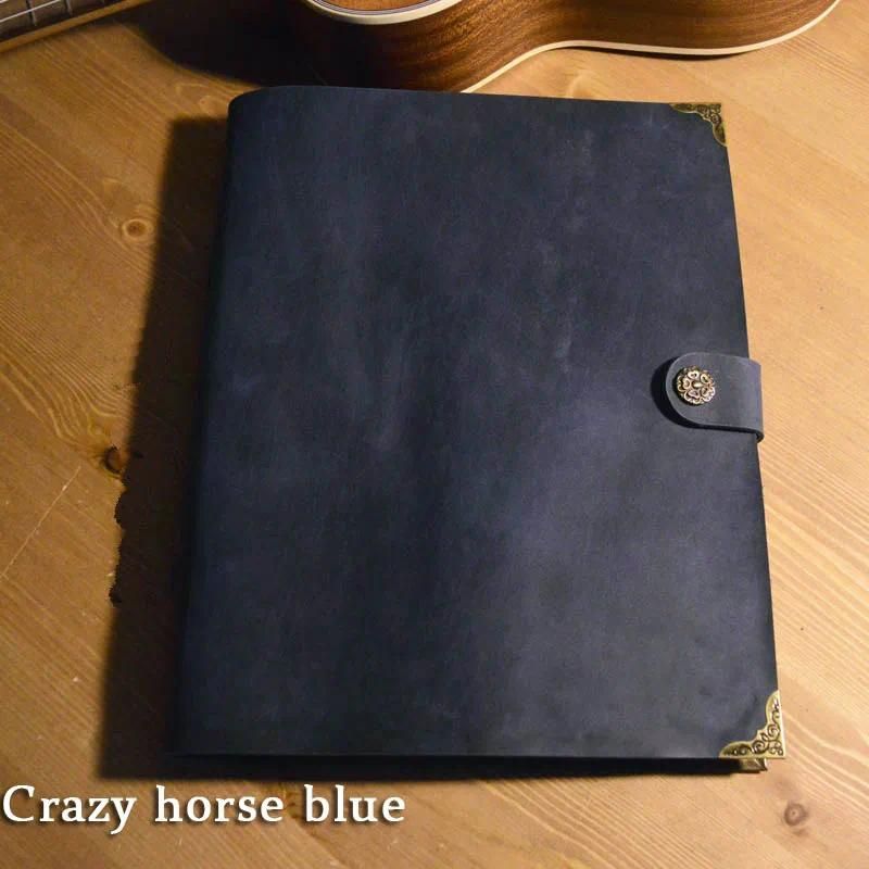 ligne papier kraft Crazy horse bleu