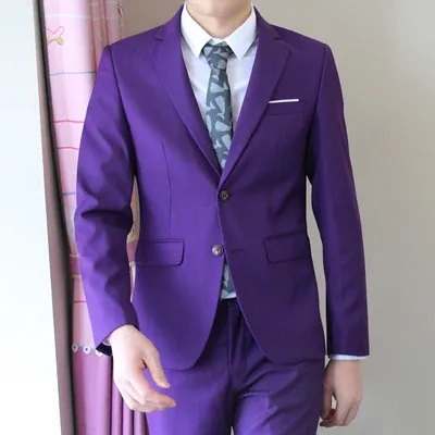 2 Button Purple