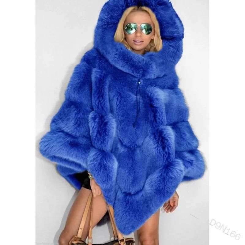 Royal Blue Fur Coat