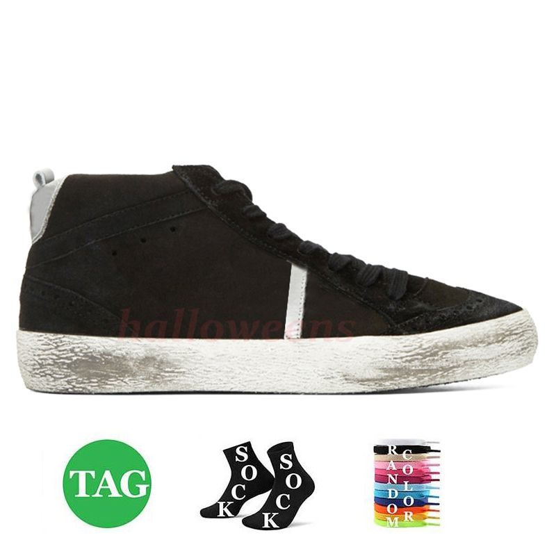 A23 black suede with white star