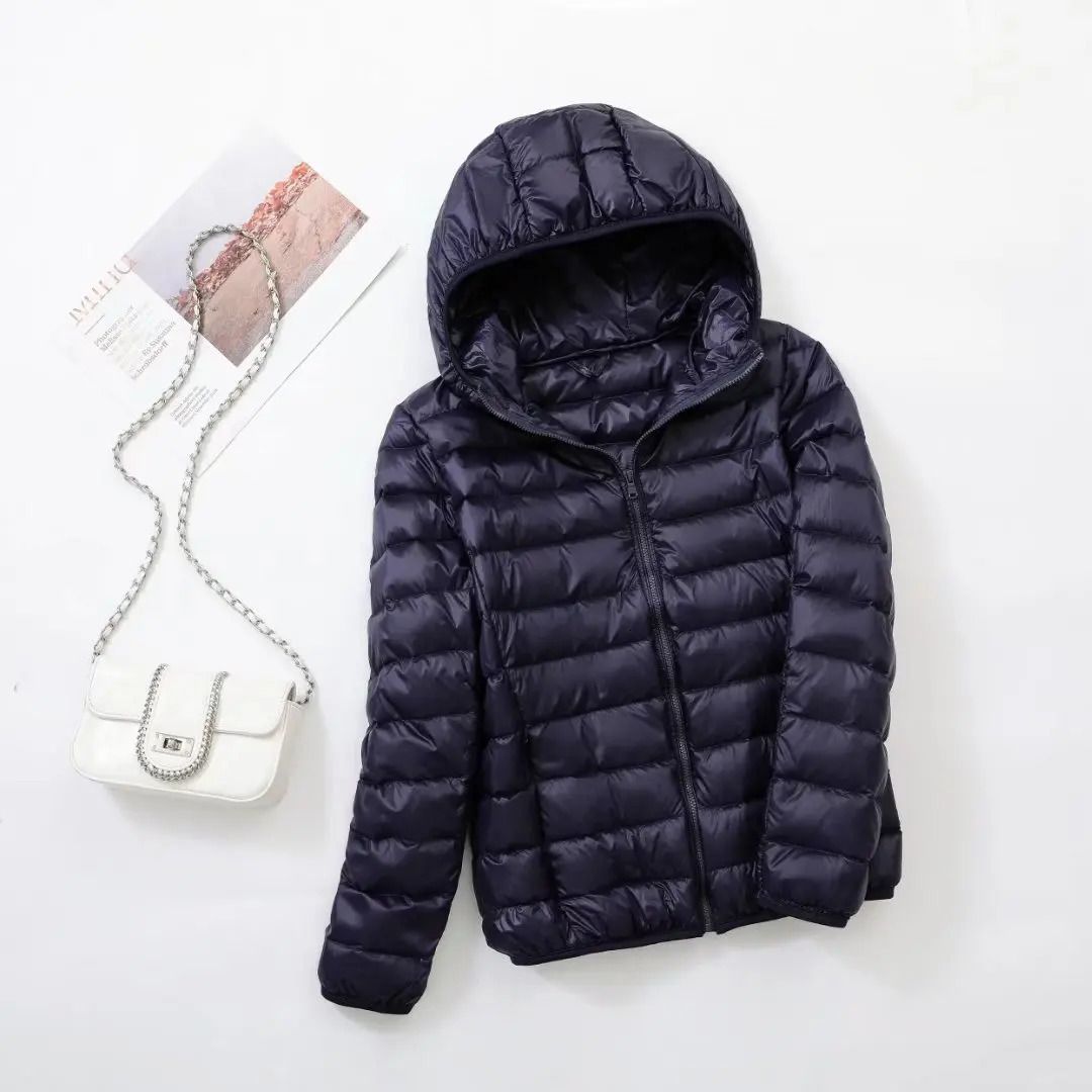 hooded-navy blue