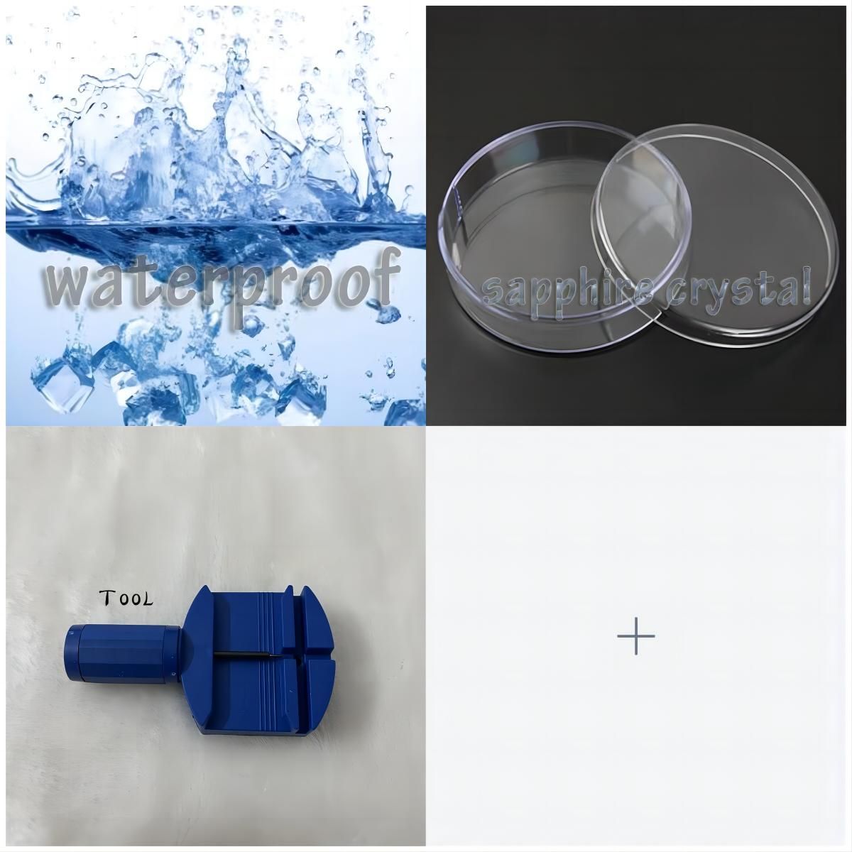 herramienta + zafiro + resistente al agua