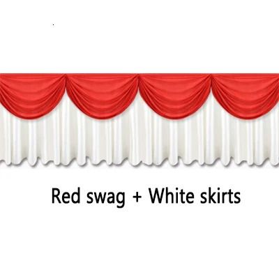 Red Swag White-H75XW600CM