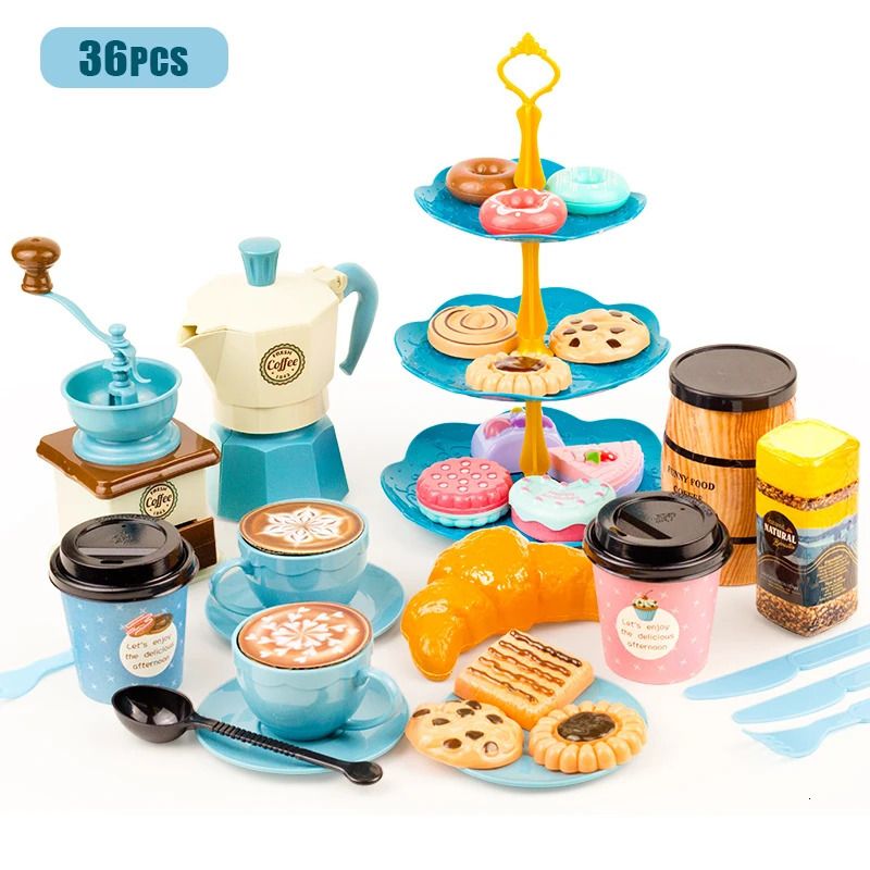 36pcs café bleu