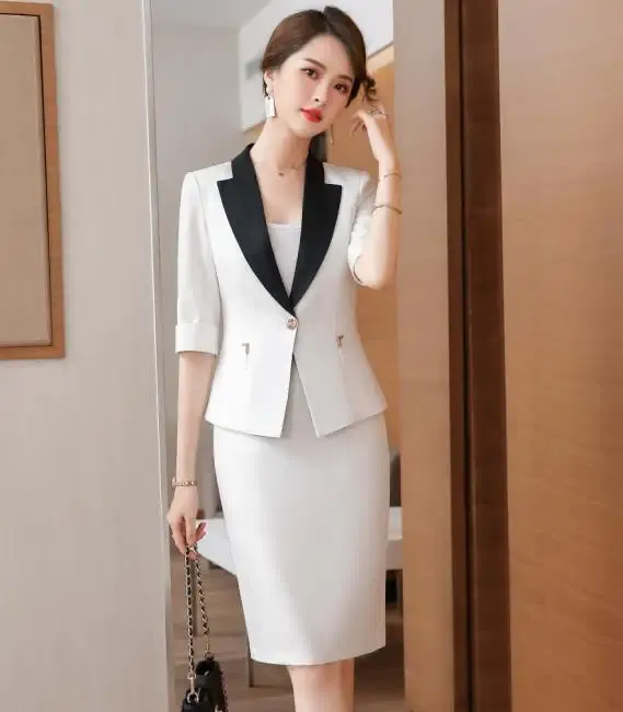White Coat and Skirt